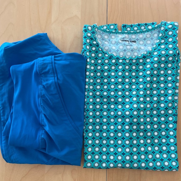 Lands’ End Swim Tee and Swim Shorts Set (Size 2P or XS) - Picture 3 of 8